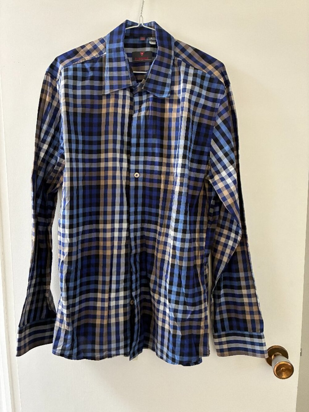 NEW. Shirt. Sz L/ 16.5" (41/42 cm). HAUPT-Made in Germany. 100% cotton.